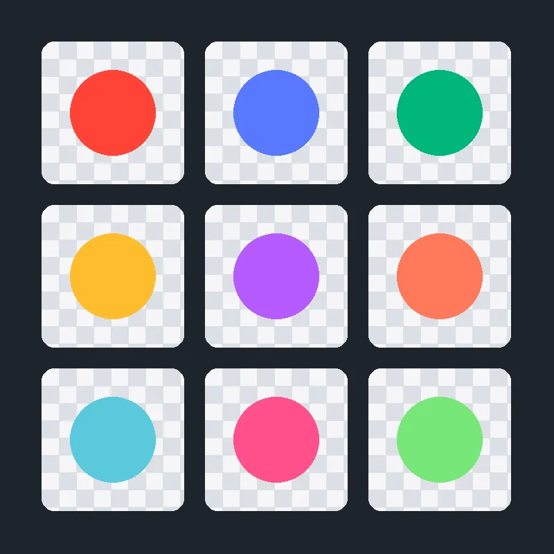 A grid of colourful game textures converted from PNG to DDS